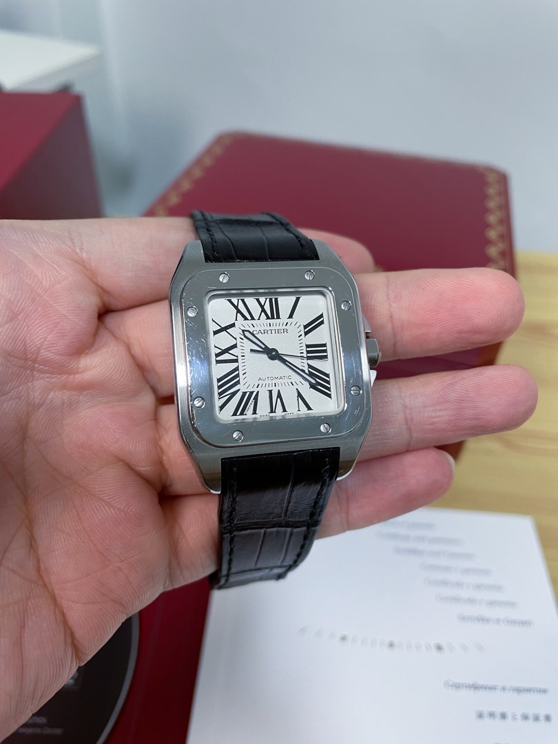Cartier santos 100 midsize outlet
