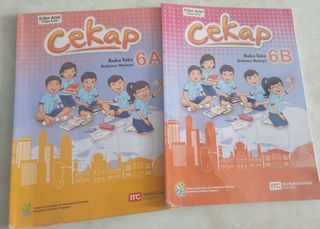 Cekap Malay textbooks Primary 6 - 6A and 6B