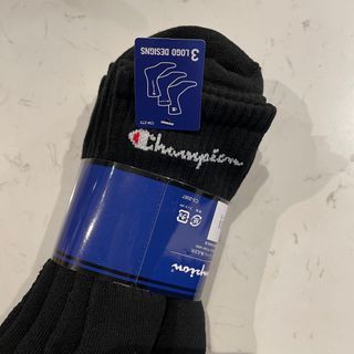 Champion 黑長襪(三款一組