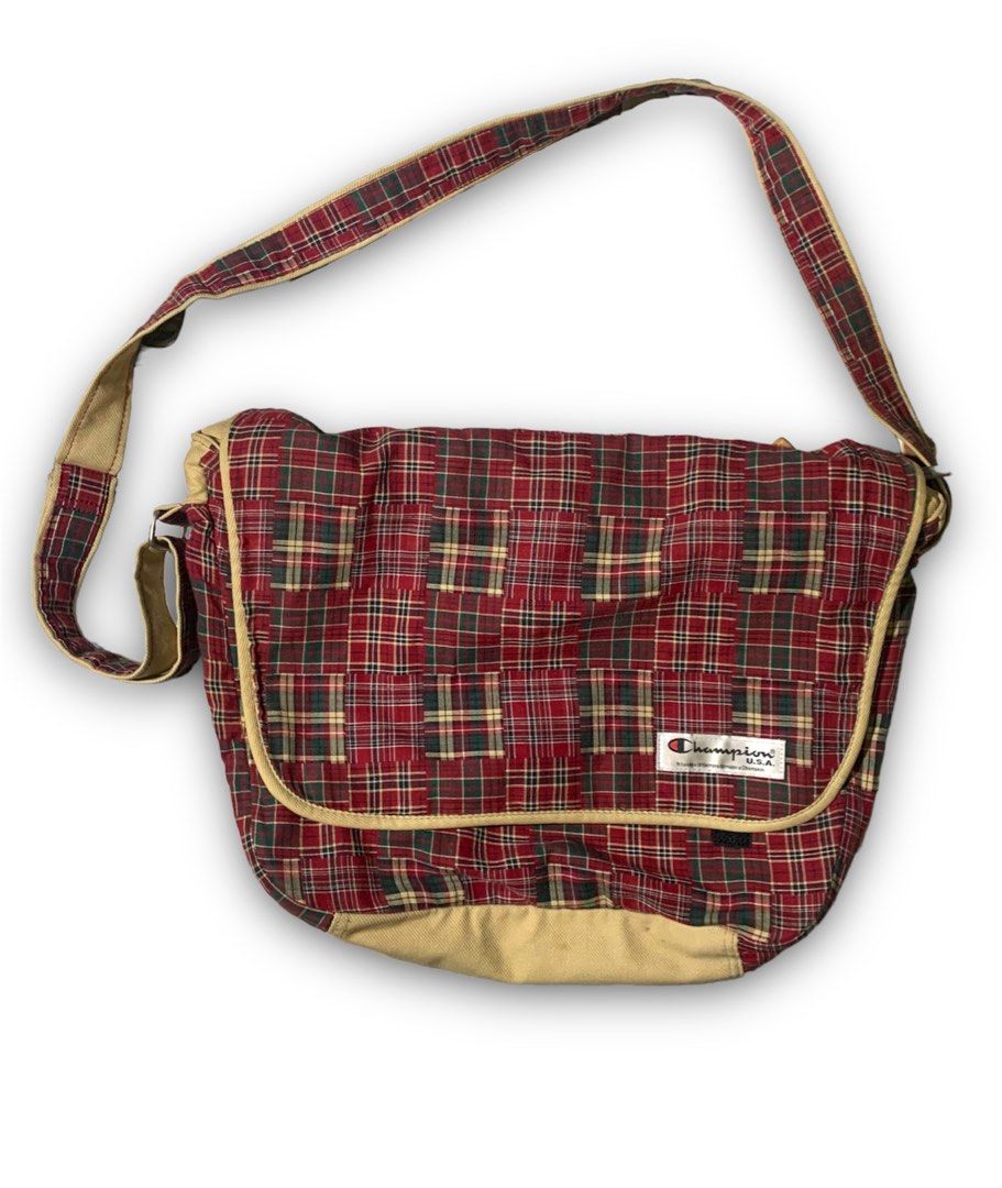 Champion tartan on sale sling bag
