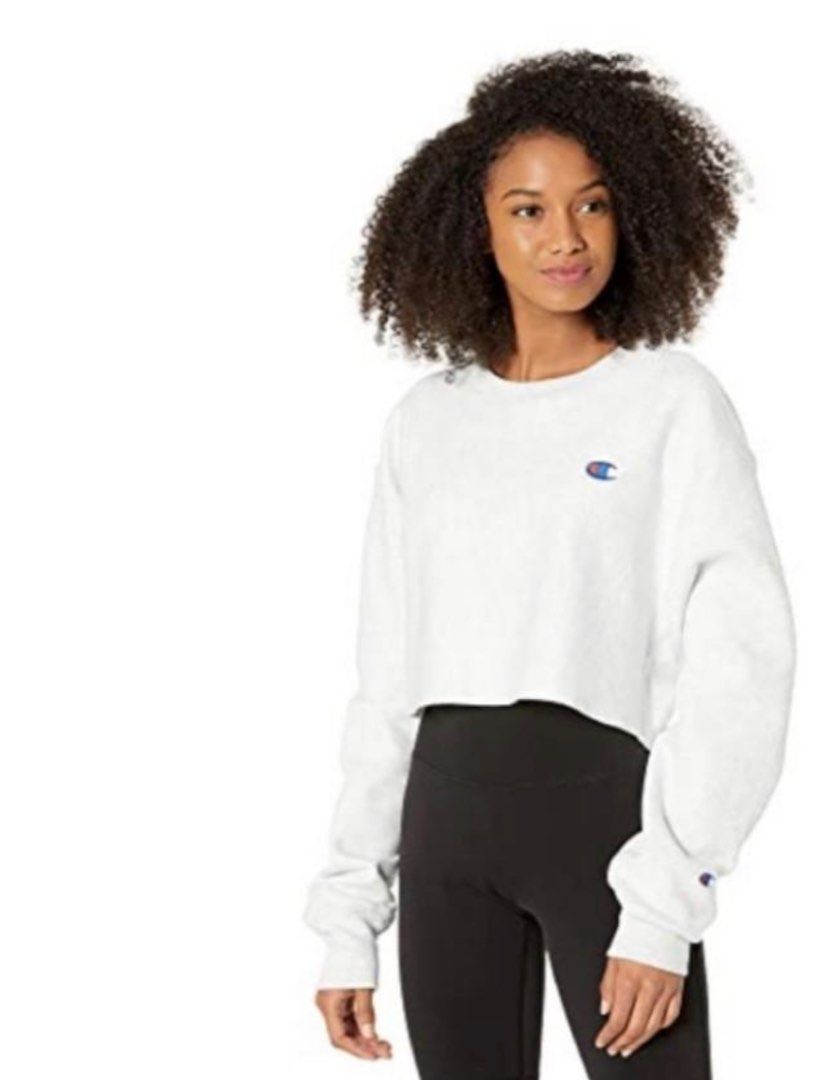 Women's champion crop sweater deals