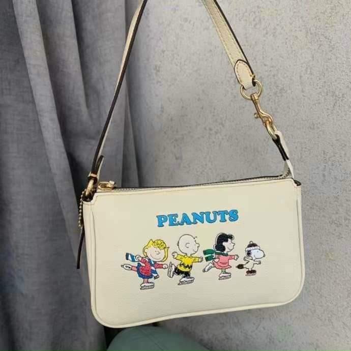 Coach X Peanuts Nolita 19 With Snoopy And Friends Motif, Women's ...