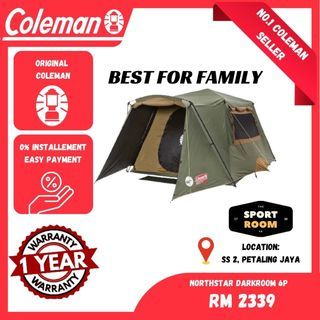 Coleman Camping Tent Khemah Northstar Darkroom