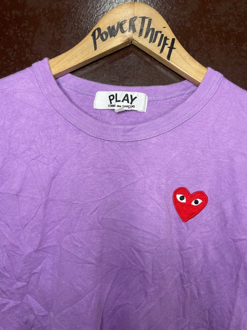 Cdg top purple shirt