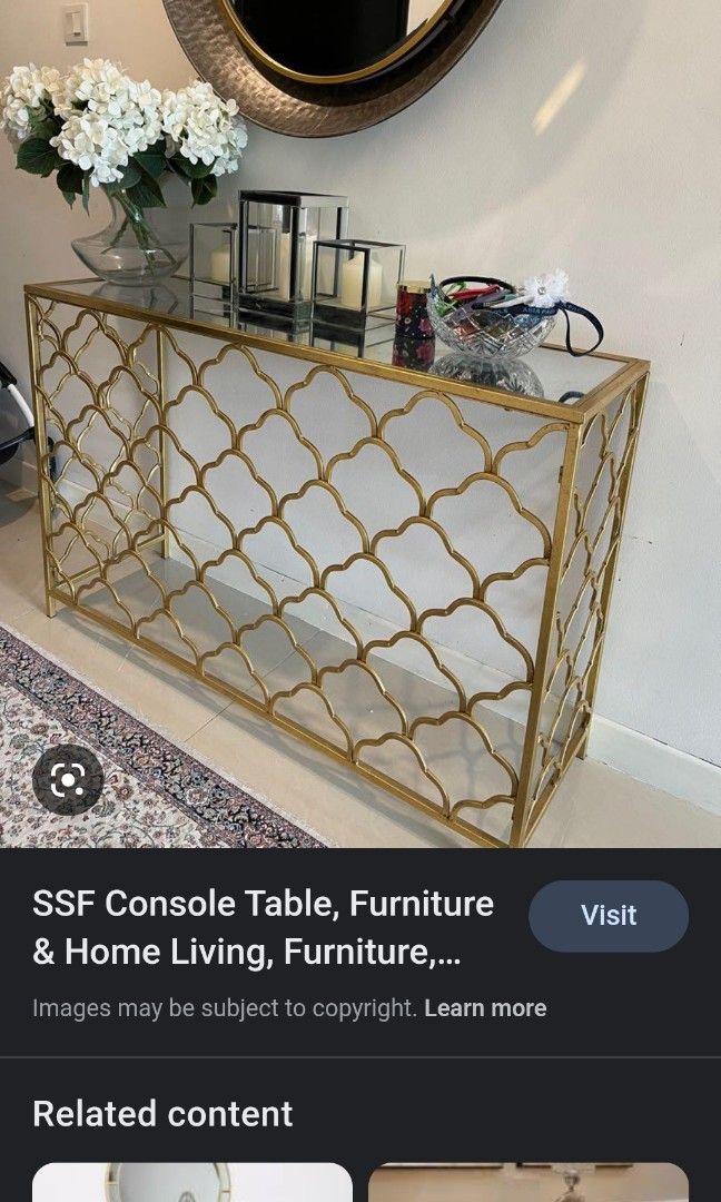 Console table (Category: Shelves, Cabinets & Racks) located in Hulu Langat. Submitted by ayyaaziz (Listing ID 1205992632, Image 1). Description: SSF console table..