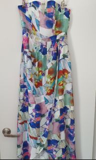 Cooper Street multi-coloured strapless dress