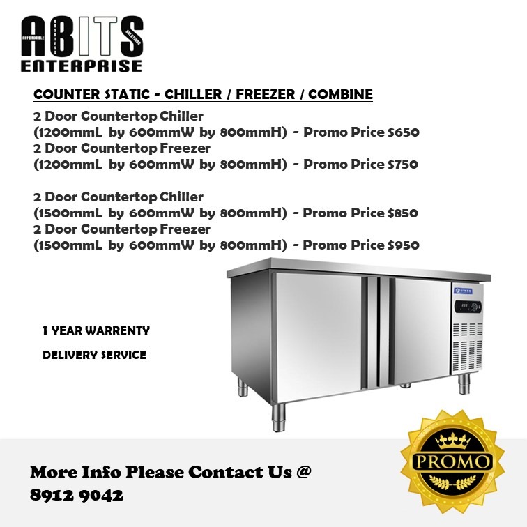 COUNTERTOP STATIC FRIDGE - CHILLER / FREEZER / COMBINE, TV & Home ...