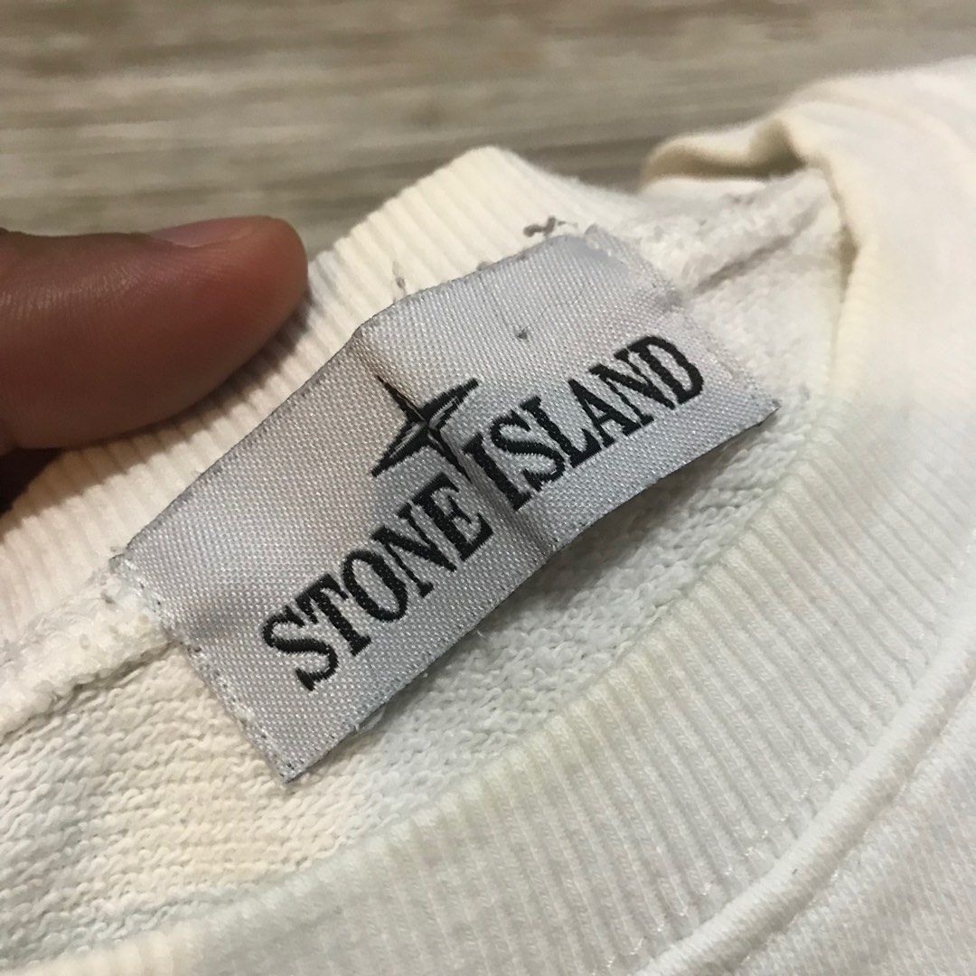 CREWNECK STONE ISLAND SECOND / CP COMPANY, Fesyen Pria, Pakaian , Atasan di Carousell