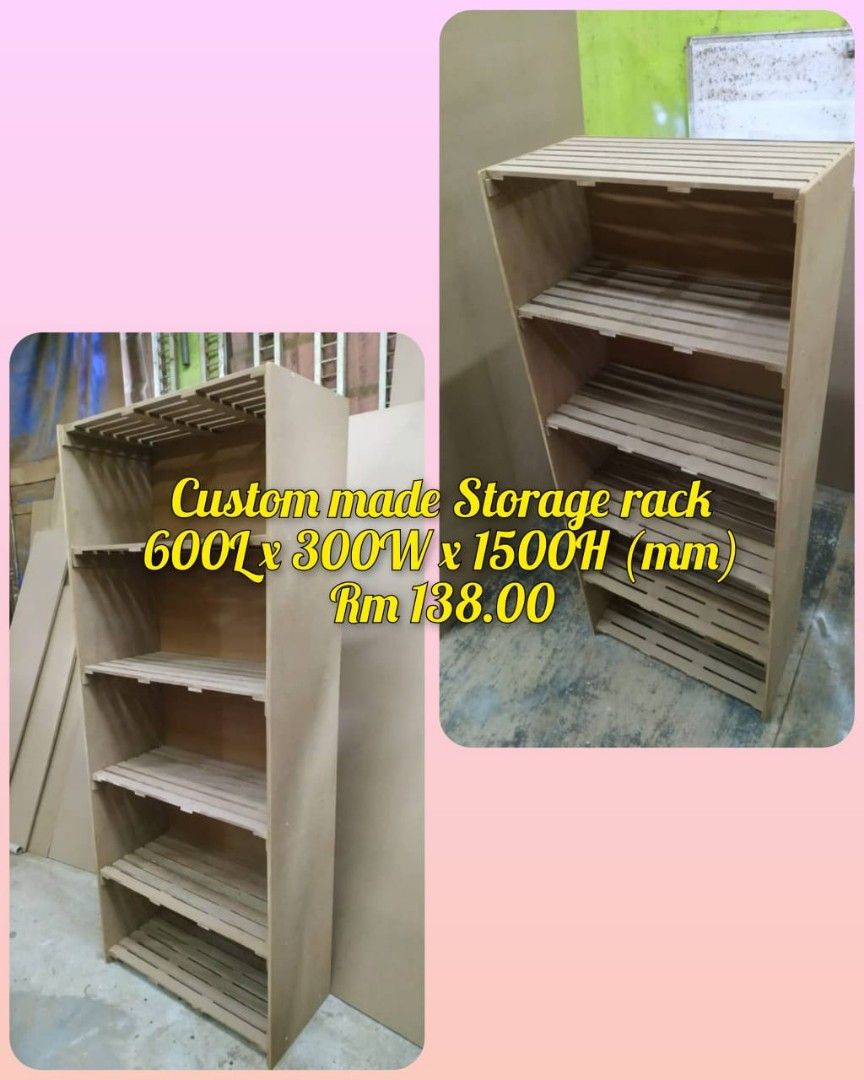Custom Storage Rack, Furniture & Home Living, Furniture, Shelves