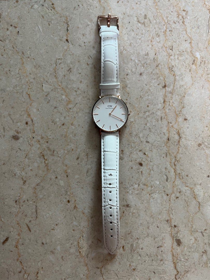 Daniel wellington white watch strap outlet