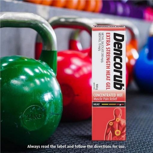 Dencorub Extra Strength Heat Gel 100g, 健康及營養食用品, 按摩紓緩用品 Carousell