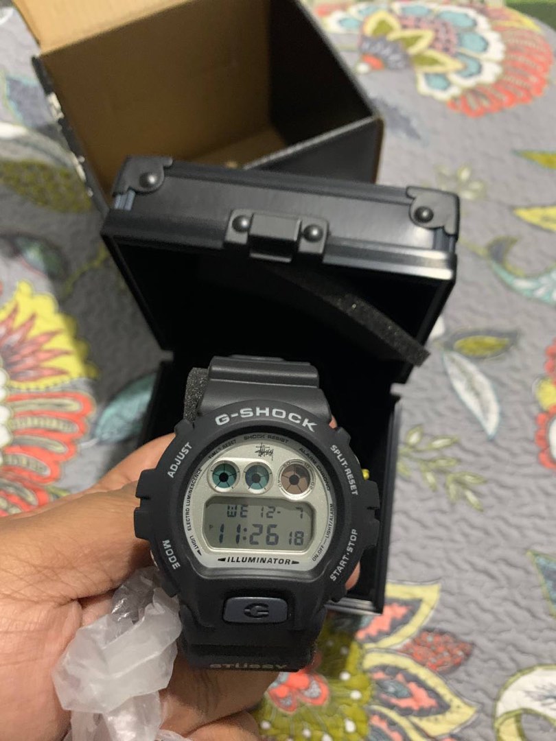 大人の上質 16 ベゼル 貴重 G-SHOCK gshock × ベルト STUSSY 35th