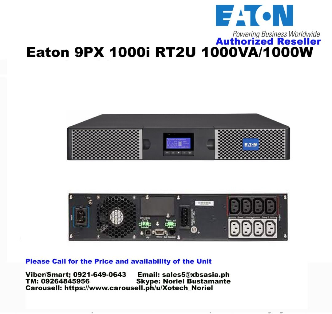 Système d'Alimentation Sans Interruption Interactif Eaton 9PX1000IRT2U 1000 W main image 0