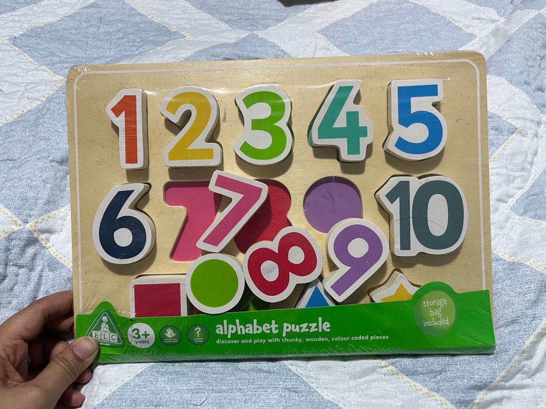 ELC Puzzles numbers & shapes, Hobbies & Toys, Toys & Games on Carousell