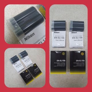 2 x Nikon Z6 Z7 EN-EL15b Camera Battery - 1900mAh (Li-ion)