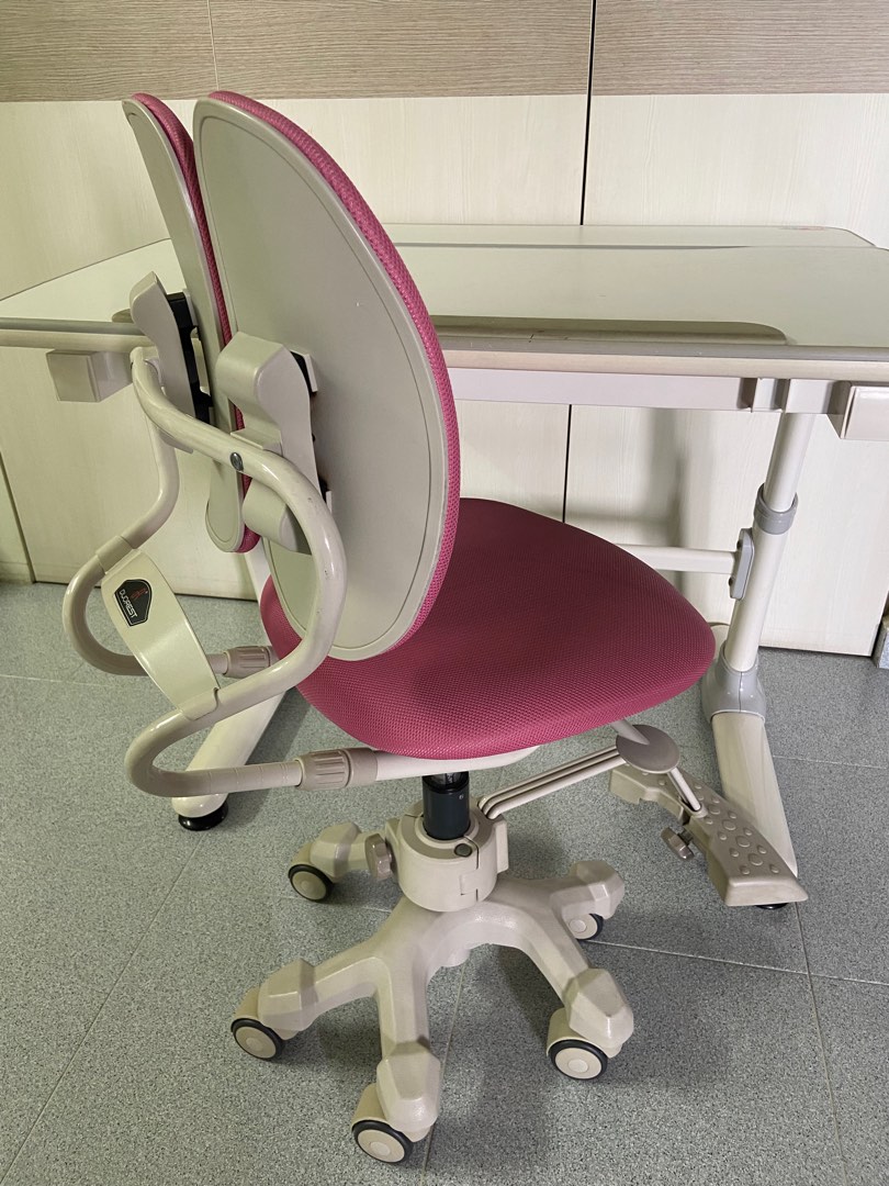 Ergonomic desk and chair, Furniture & Home Living, Furniture, Tables