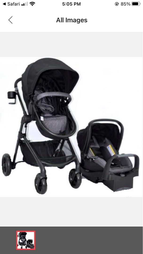 Evenflo Pivot Modular Travel System, black, 38 pounds, Babies & Kids