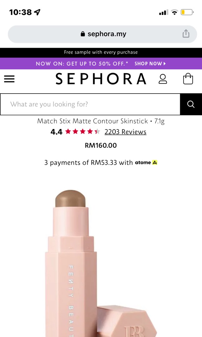 fenty beauty - contour stick, Beauty & Personal Care, Face, Makeup on ...