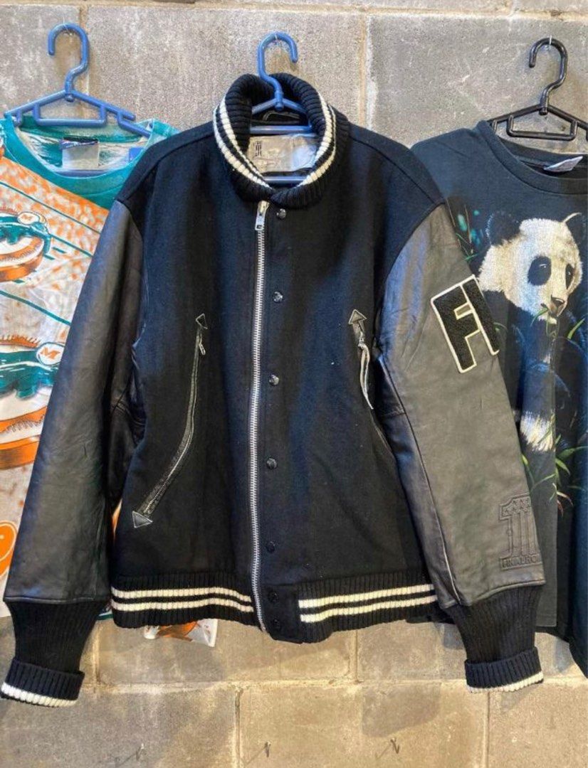 Issey miyake varsity jacket top