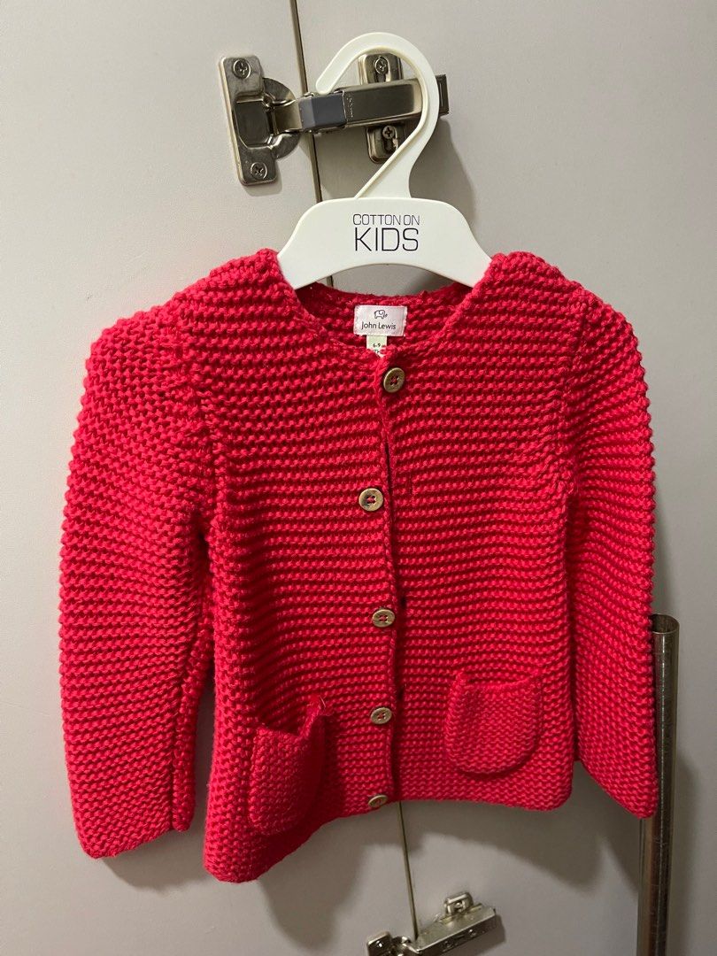 Red clearance knitted jacket