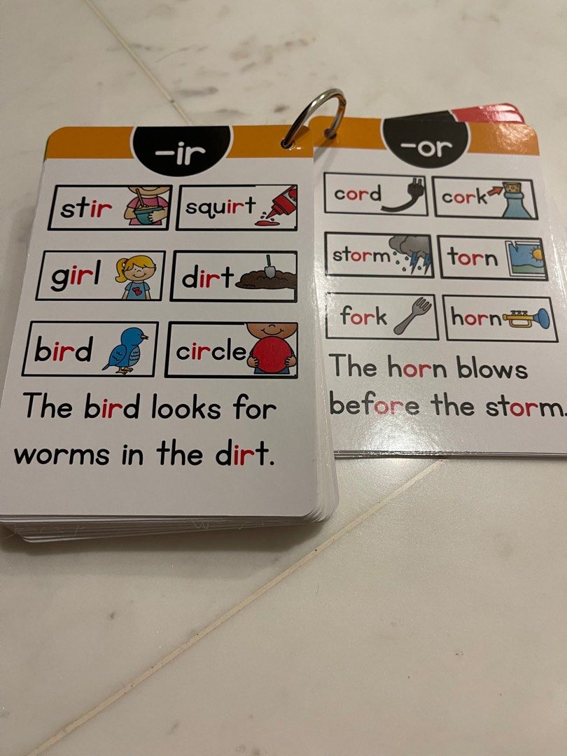 (Free Shipping) 67 Phonics Flash Cards, Kids Read And Master Flash Card