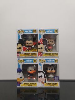 Funko Pop Disney Mickey And Friends - Mickey Mouse, Minnie Mouse, Donald Duck, Chef Goofy
