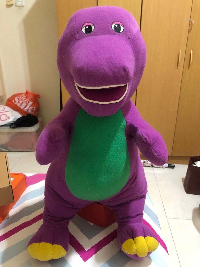 Giant barney hot sale plush