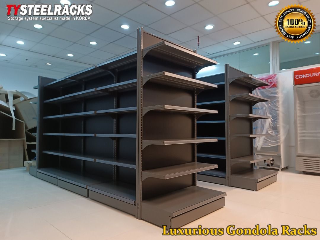 Gondola grocery display racks heavy duty store rack made in korea