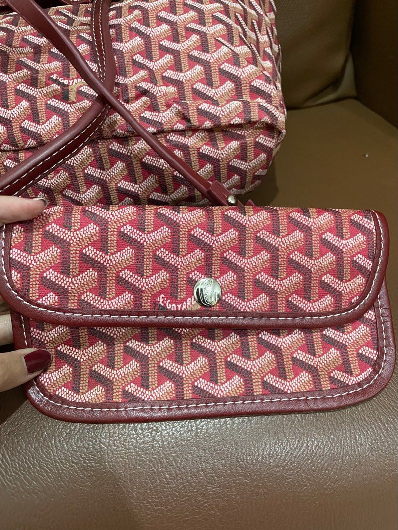 TRAVEL BAG MOTIF GOYARD, Barang Mewah, Tas & Dompet di Carousell