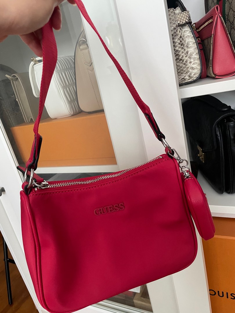Guess Shoulder Bag with pouch, Women's Fashion, Bags & Wallets