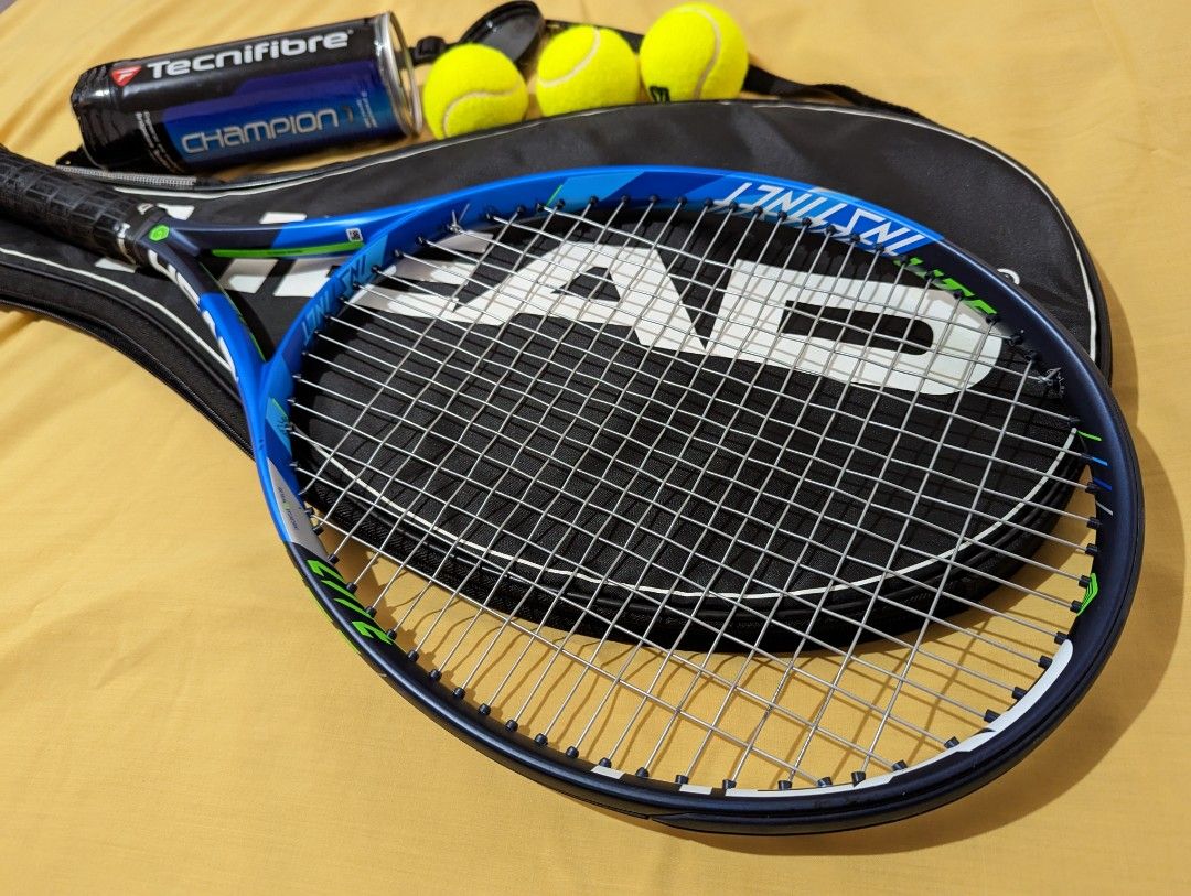 Head Tennis Racket, Sports Equipment, Sports & Games, Racket and Ball