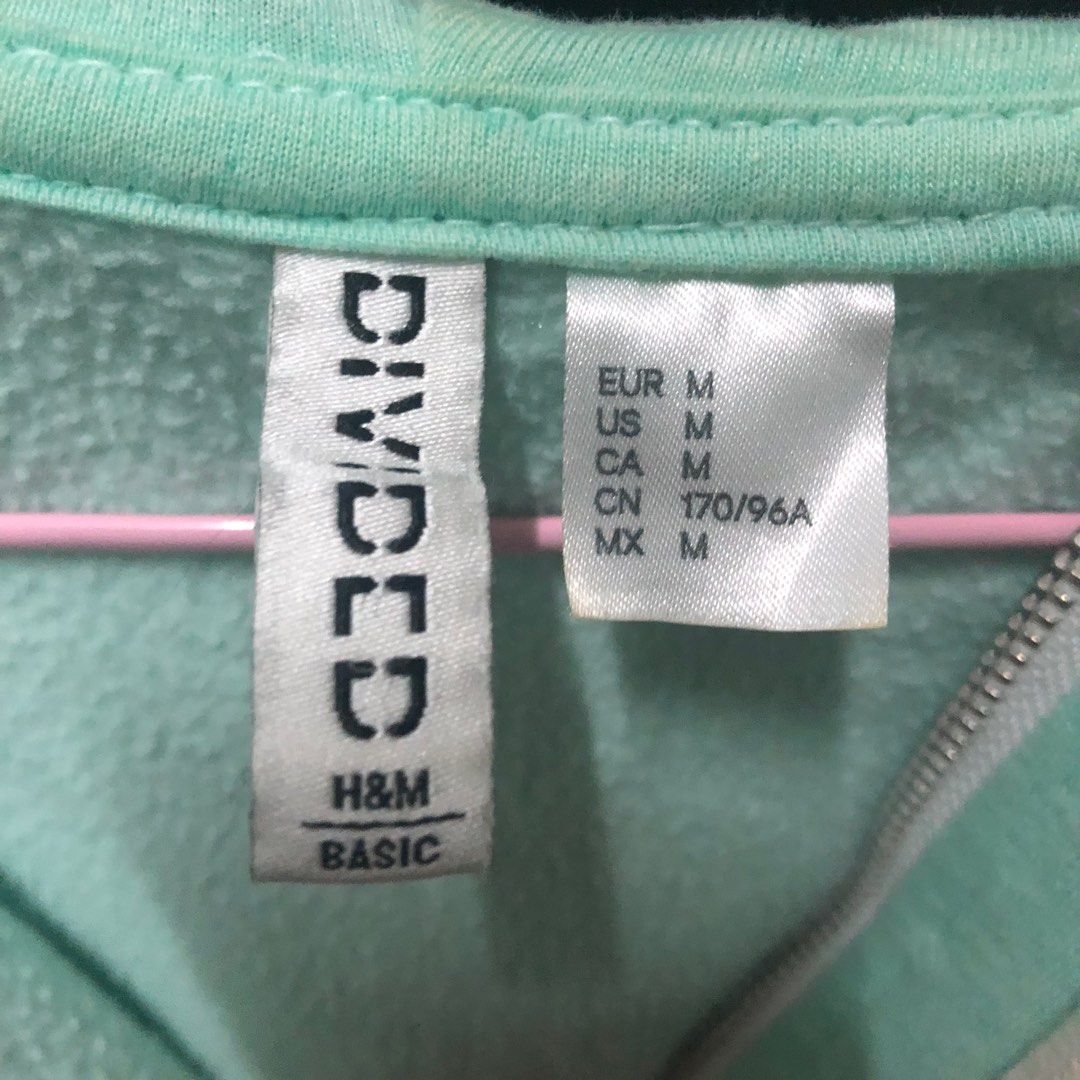 H and m mint green hoodie deals