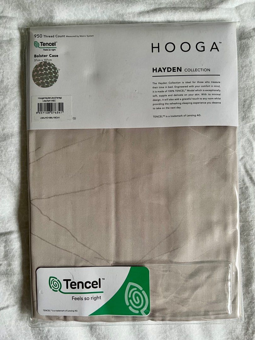 Hooga Tencel Bolster Case, Furniture & Home Living, Bedding & Towels on Carousell