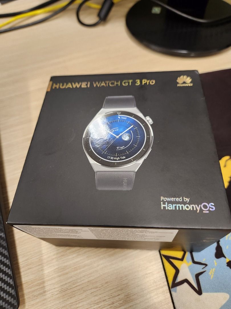 Huawei watch gt3 pro, Titanium + Sapphire glass, 46MM, Black