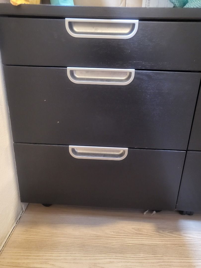 IKEA Galant Drawer Unit with Castors with Combination Lock, Furniture