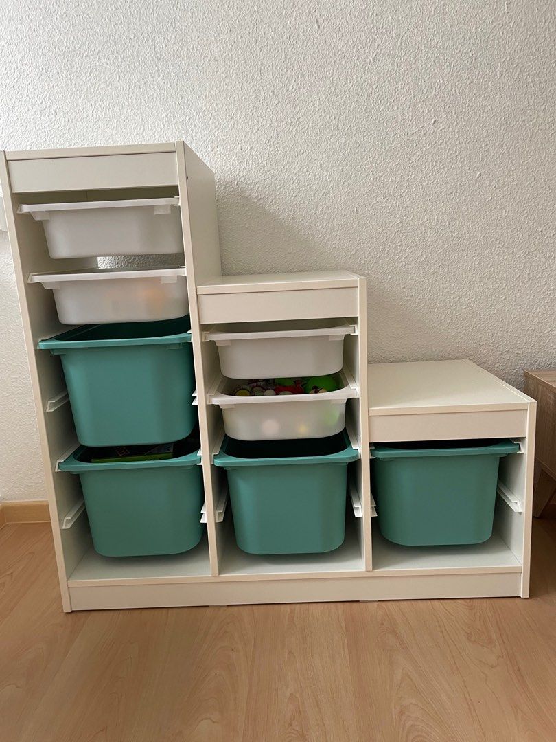 Ikea TROFAST storage frame with storage boxes, Furniture & Home Living, Furniture, Shelves