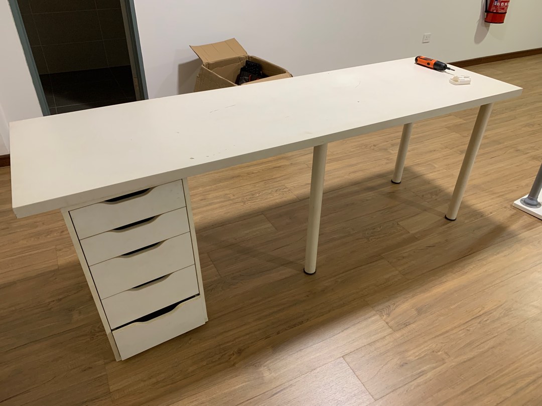 IKEA Vika Amon 200x60cm table with Furniture & Home Living