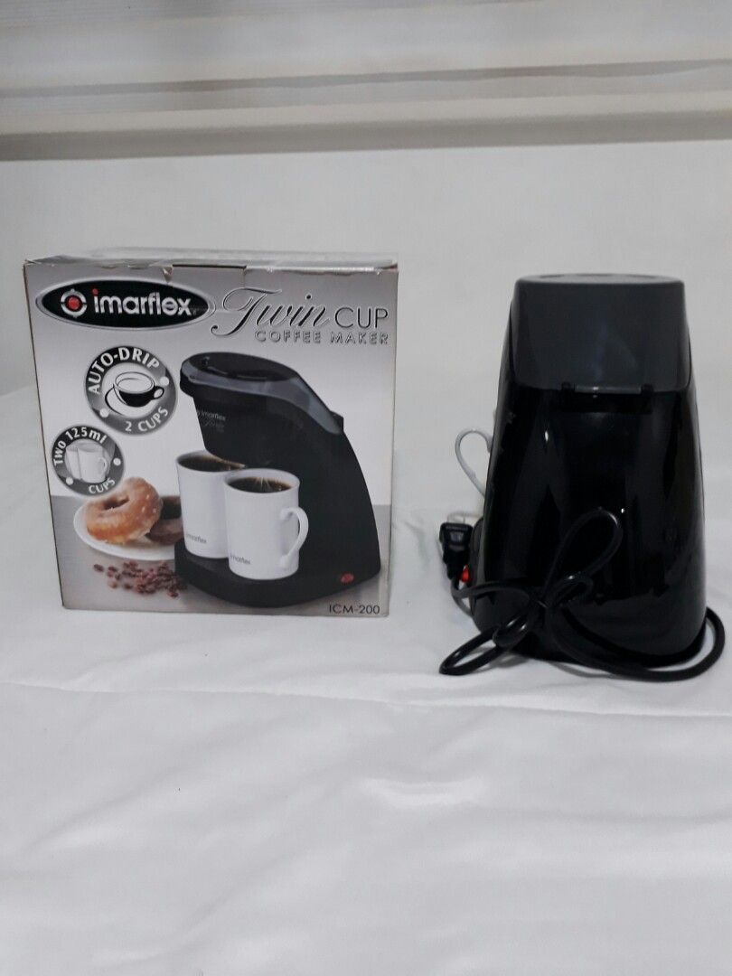 Imarflex Twin Cup Coffee Maker, TV & Home Appliances, Kitchen
