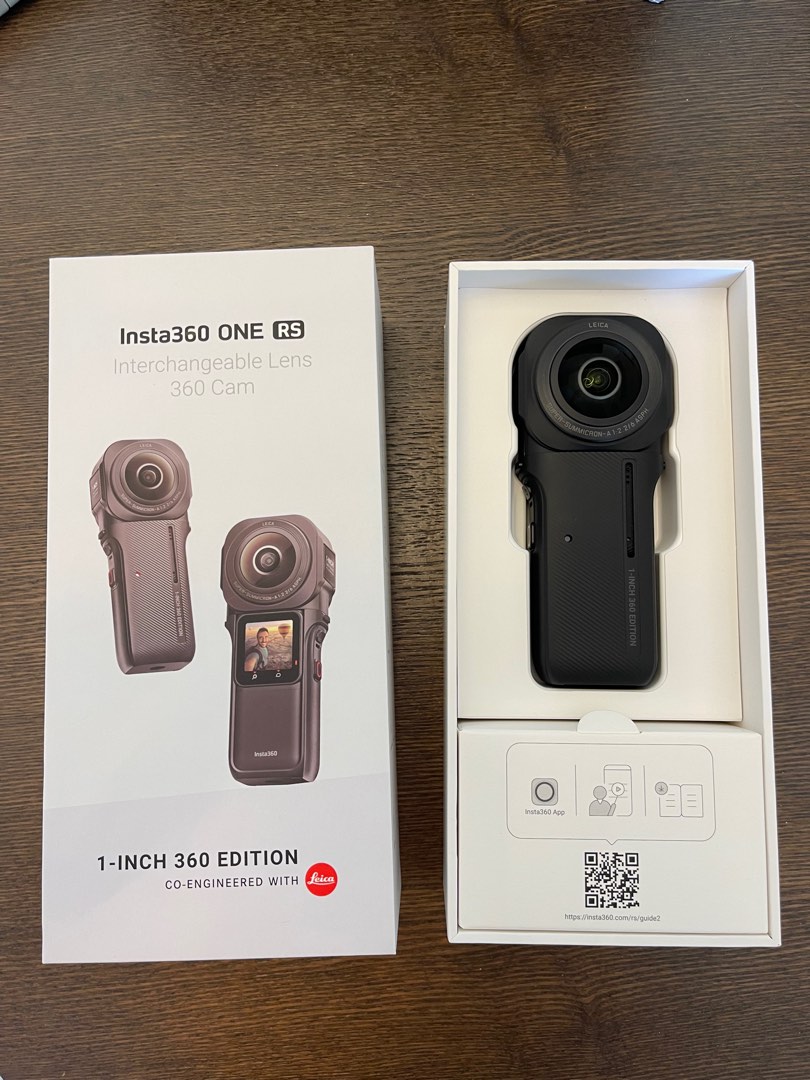 Insta360 One RS 1 inch 360全景套裝連Care加超長保, 攝影器材