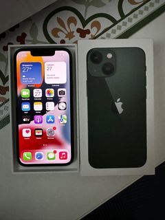 iPhone 13 mini - brand new - 100% battery level - Green