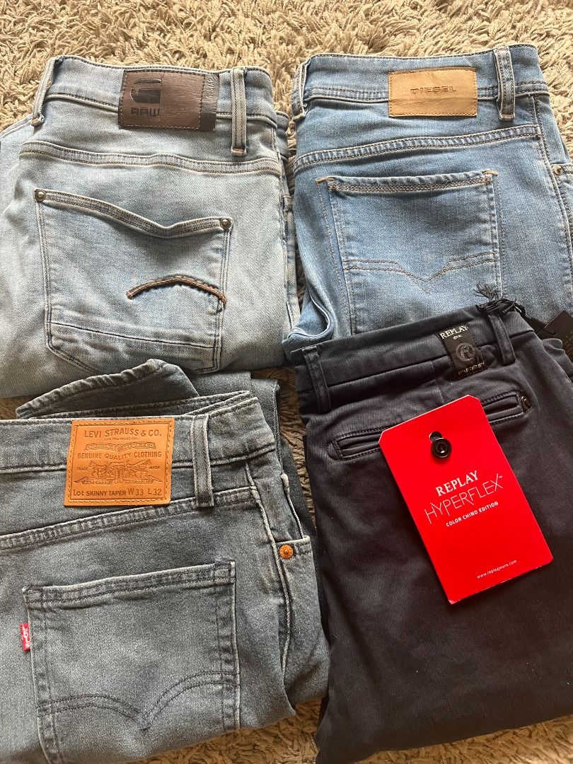 Jeans Men W32 Replay G Star Levi s Diesel