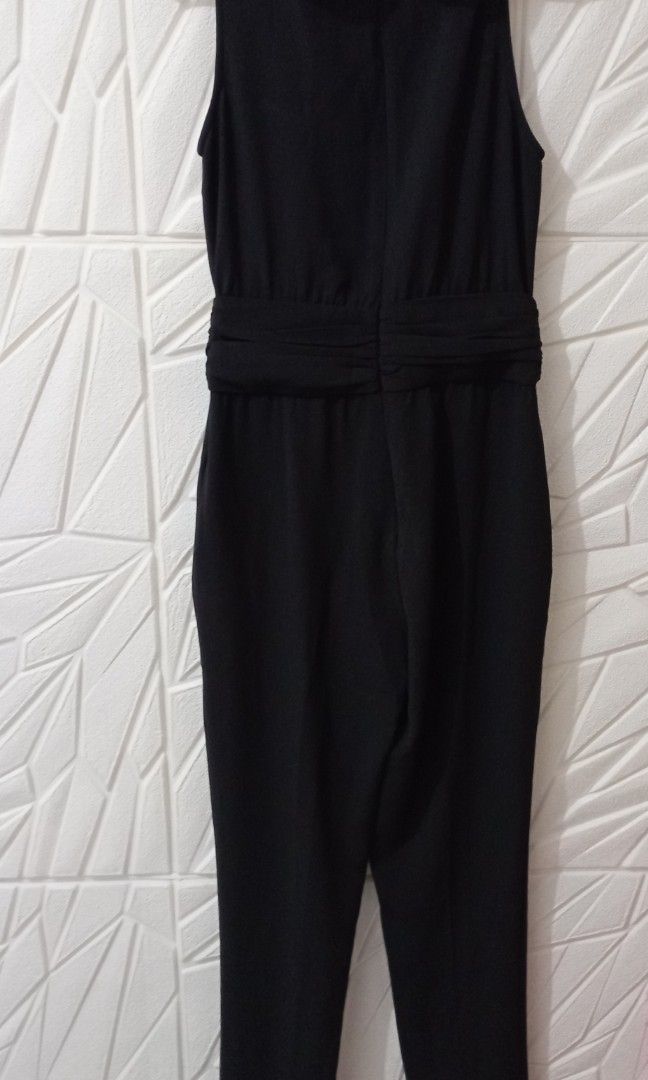 Jumpsuit celana panjang hitam baju wanita, Fesyen Wanita, Pakaian