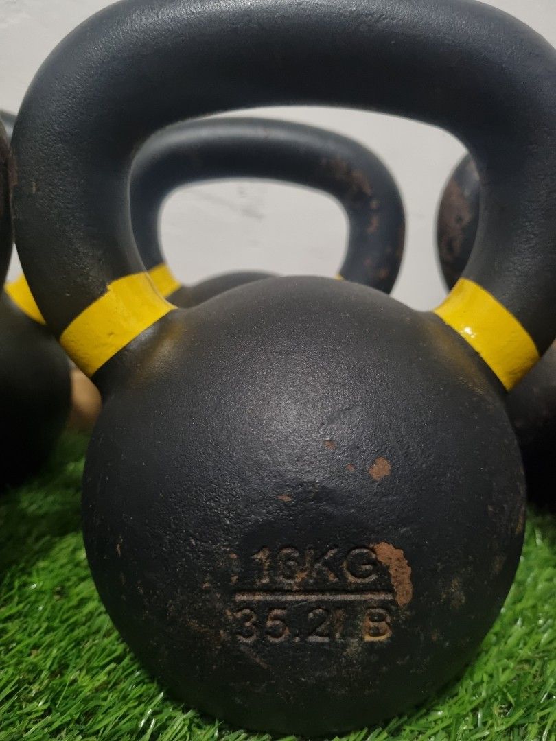 Cast Iron Kettlebell, Sports Equipment, Exercise & Fitness, Weights