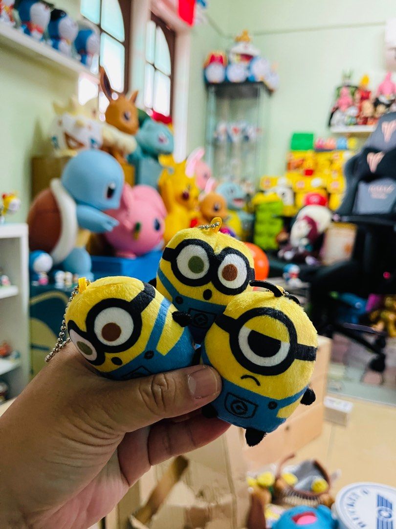 Keychain minion soft toy plushie set, Hobbies & Toys, Toys & Games on