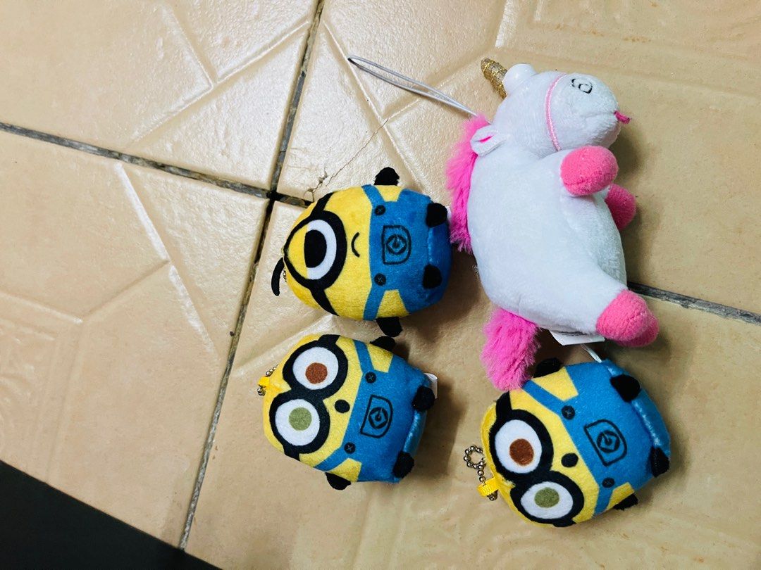 Keychain minion soft toy plushie set, Hobbies & Toys, Toys & Games on