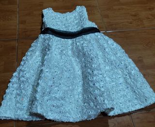 White Kids Formal Dress