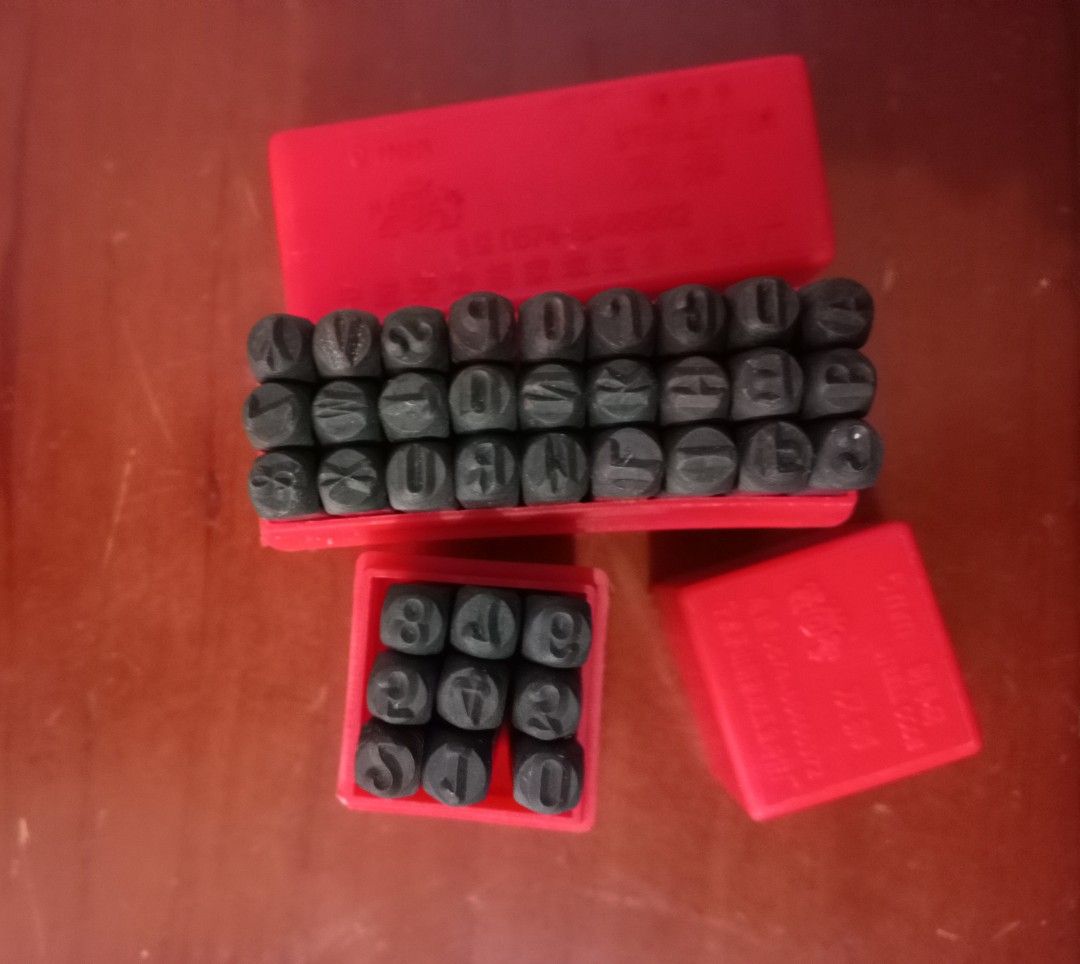 Letter and Number Stamp Punch Set, Hobbies & Toys, Stationary & Craft, Craft Supplies & Tools on