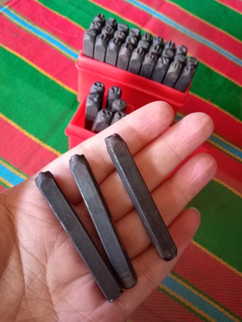 Letter and Number Stamp Punch Set, Hobbies & Toys, Stationary & Craft, Craft Supplies & Tools on