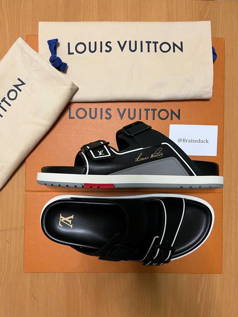 Louis Vuitton LV trainer mule slides, Men's Fashion, Footwear