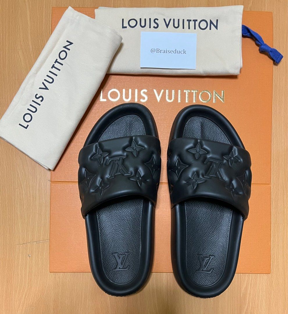 Louis Vuitton Waterfront Mule Seasonal LV Slides, Women's Fashion,  Footwear, Flipflops and Slides on Carousell